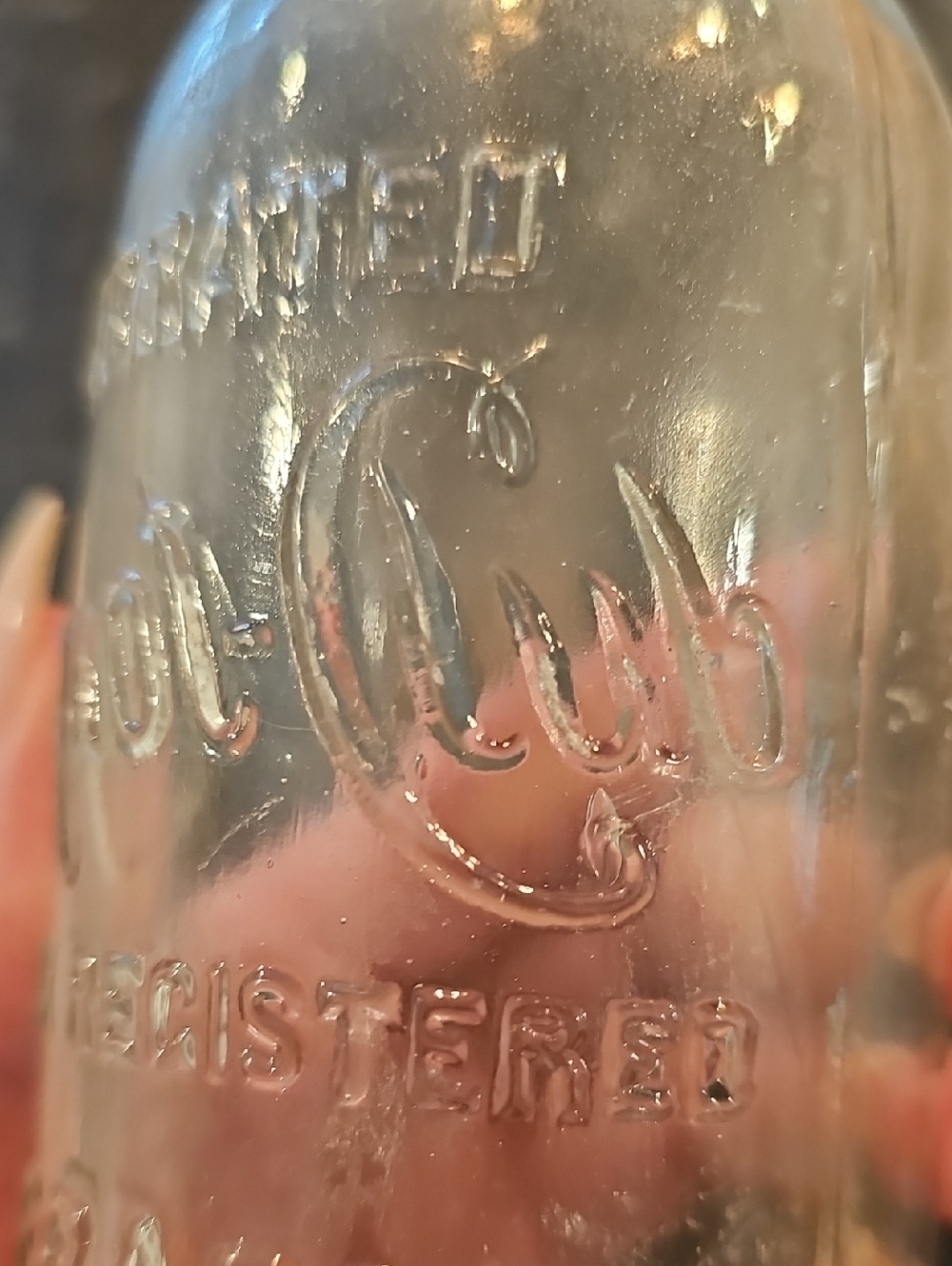 Antique 1900-1915 Clicquot-Club Clear Glass Beverage Bottle - Picture 8 of 9